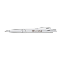 Image of Silver Finish Ballpoint Pen (JPM logo) - Set of 12