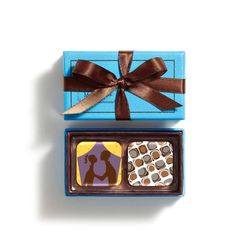 Image of Mariebelle Chocolate Ganache Blue Party Favor Box