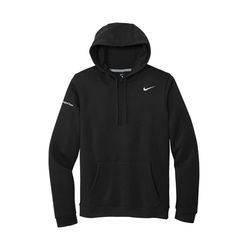 Image of Nike Club Fleece Pullover Hoodie (JPMC Logo) - Men's Black 