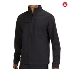 Image of Lululemon Sojourn Jacket – Men's Black (JPM logo)