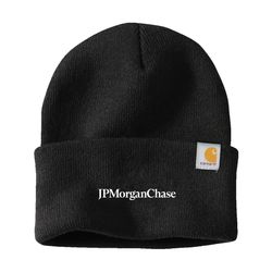 Image of Carhartt Watch Cap 2.0 - Black (JPMC Logo)