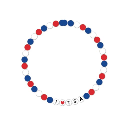 I Heart TSA Beaded Friendship Bracelet image thumbnail