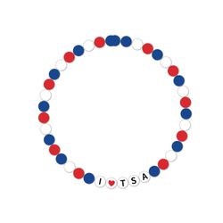 Image of I Heart TSA Beaded Friendship Bracelet