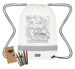 Image of BB Reflective Coloring Drawstring Bag + Crayons 