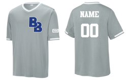 Image of Unisex Adult Bronx Buds V-Neck Baseball Jersey  
