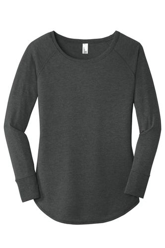 District Women's Perfect Tri Long Sleeve Tunic Tee. DT132L image thumbnail