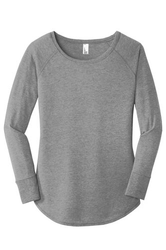 District Women's Perfect Tri Long Sleeve Tunic Tee. DT132L image thumbnail