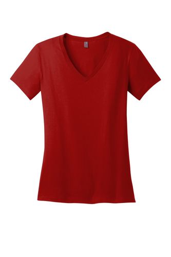 District - Women's Perfect Weight V-Neck Tee. DM1170L image thumbnail