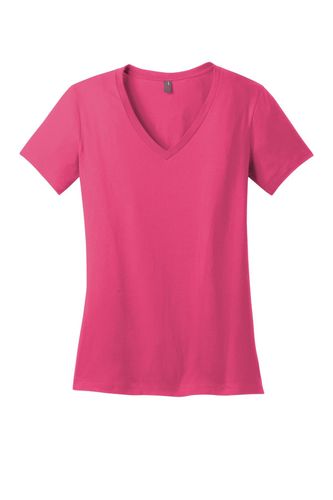 District - Women's Perfect Weight V-Neck Tee. DM1170L image thumbnail