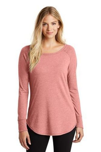District Women's Perfect Tri Long Sleeve Tunic Tee. DT132L image thumbnail