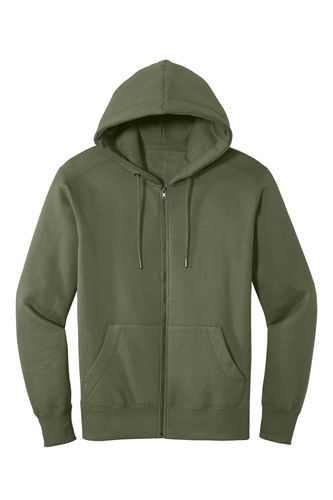 District Perfect Weight Fleece Full-Zip Hoodie DT1103 image thumbnail