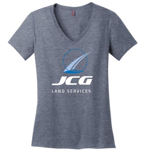 District - Women's Perfect Weight V-Neck Tee. DM1170L image thumbnail