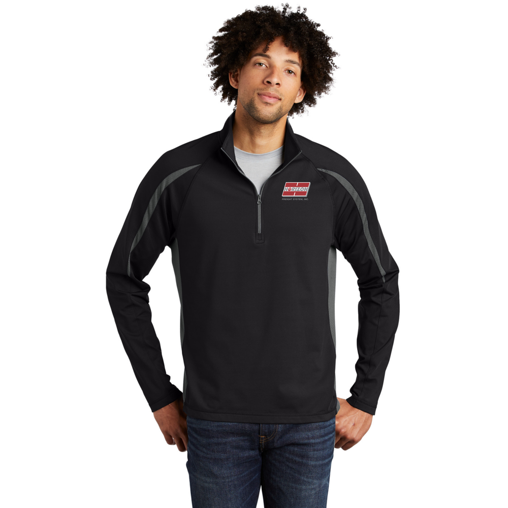 HORIZON - Sport-Tek Sport-Wick Stretch 1/2-Zip Colorblock Pullover primary image