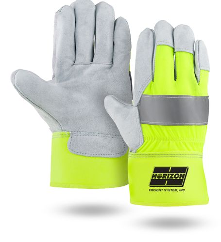 HORIZON - Hi-Viz Suede Cowhide Leather Palm Gloves image thumbnail