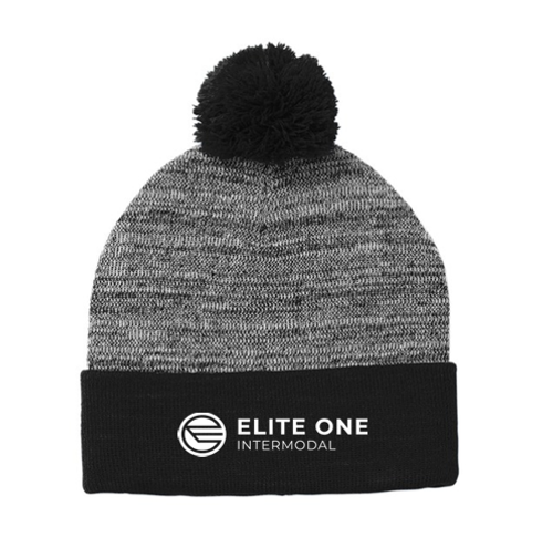 ELITE ONE - Sport-Tek Heather Pom Pom Beanie image thumbnail