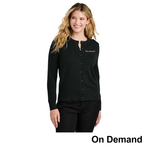 Women's Crewneck Cardigan Sweater image thumbnail