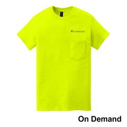 Image of Safety Gildan Heavy Cotton Pocket T-Shirt