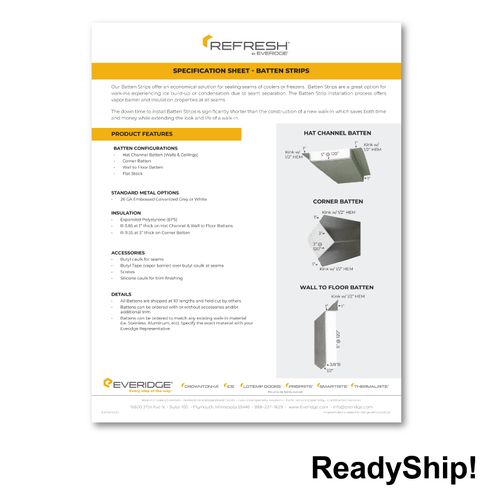 Refresh by Everidge Batton Strip Spec Sheet image thumbnail
