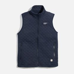Image of Marine Layer Corbet Full Zip Vest - Women's Navy (Pre-Order for Early October Delivery)