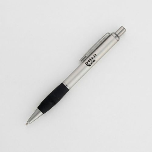 Gray Conference Pen with Black Grip - Set of 12 image thumbnail