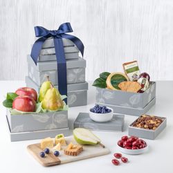 Image of The Fruit Company – 4 Box Silver Sweets Tower