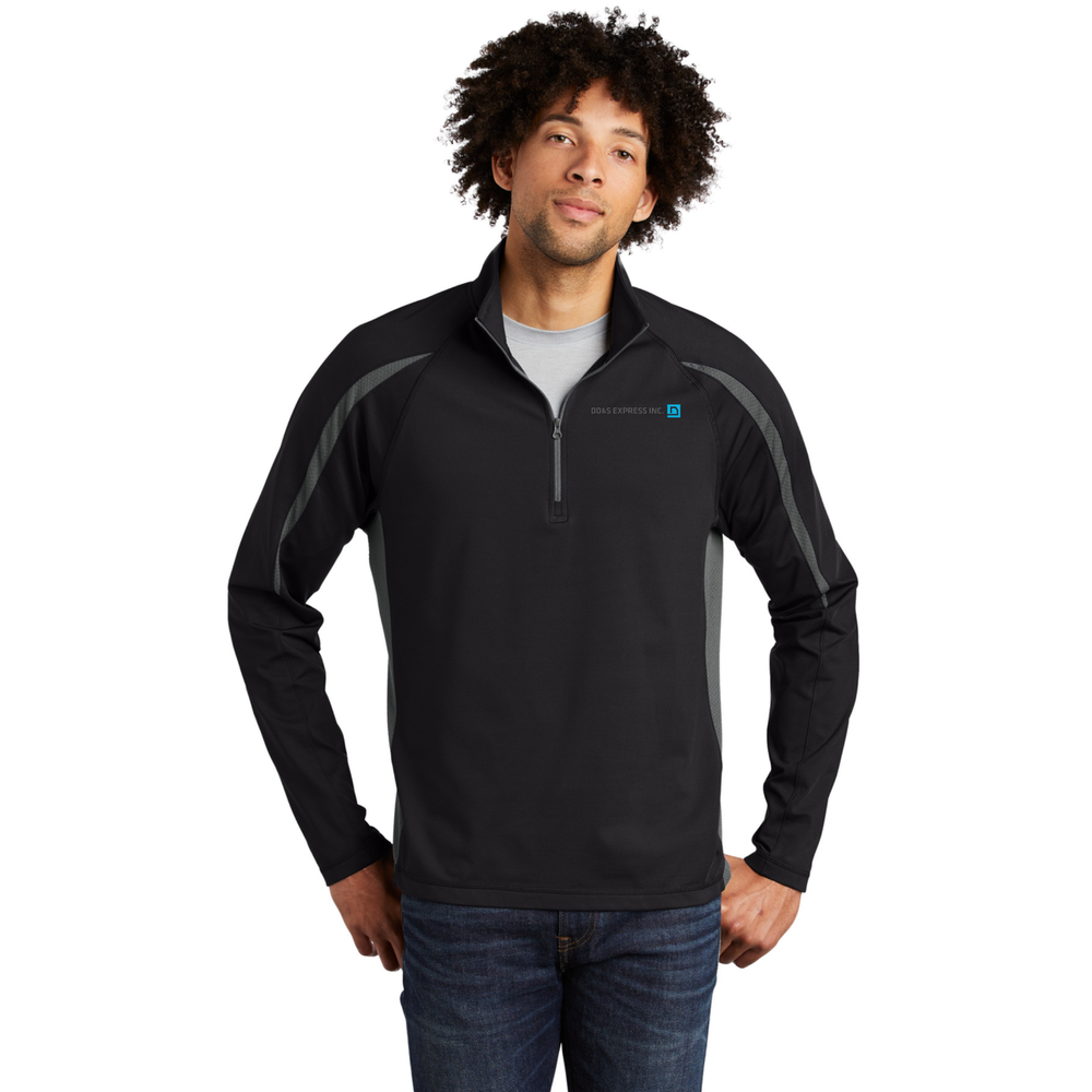 Sport-Tek Sport-Wick Stretch 1/2-Zip Colorblock Pullover primary image