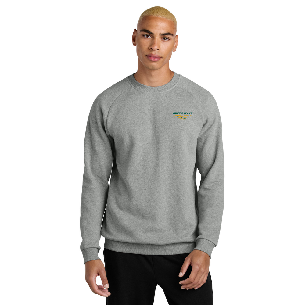 GREEN WAVE - District Cloud Fleece Crewneck Sweatshirt primary image