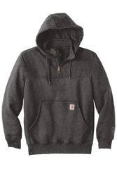 Image of Carhartt Rain Defender Paxton Heavyweight Hooded Zip Mock Sweatshirt. CT100617