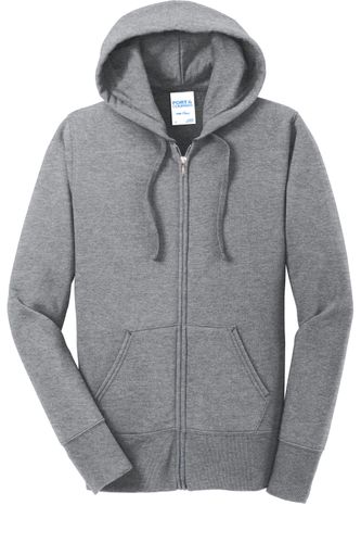 Port & Co Women's Core Fleece Full-Zip Hooded Sweatshirt. LPC78ZH image thumbnail Port & Co Women's Core Fleece Full-Zip Hooded Sweatshirt. LPC78ZH image thumbnail