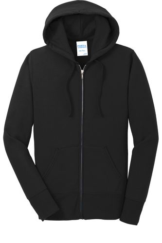 Port & Co Women's Core Fleece Full-Zip Hooded Sweatshirt. LPC78ZH image thumbnail Port & Co Women's Core Fleece Full-Zip Hooded Sweatshirt. LPC78ZH image thumbnail