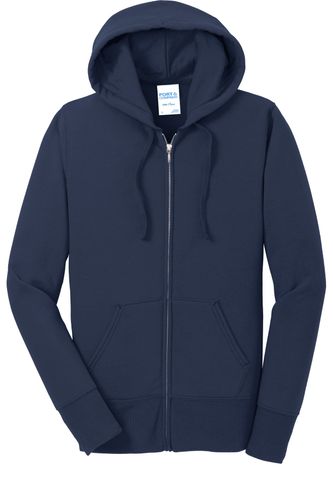 Port & Co Women's Core Fleece Full-Zip Hooded Sweatshirt. LPC78ZH image thumbnail Port & Co Women's Core Fleece Full-Zip Hooded Sweatshirt. LPC78ZH image thumbnail