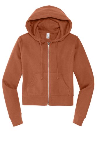 District Women's V.I.T. Fleece Full-Zip Hoodie DT6103 image thumbnail