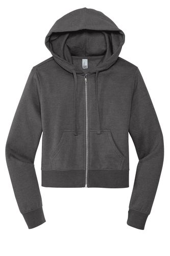 District Women's V.I.T. Fleece Full-Zip Hoodie DT6103 image thumbnail