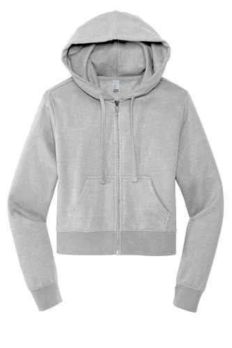 District Women's V.I.T. Fleece Full-Zip Hoodie DT6103 image thumbnail