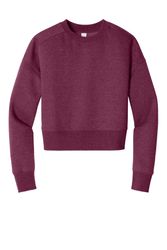 Image of District Women's Perfect Weight Fleece Cropped Crew DT1105