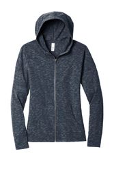 Image of District Women's Medal Full-Zip Hoodie. DT665