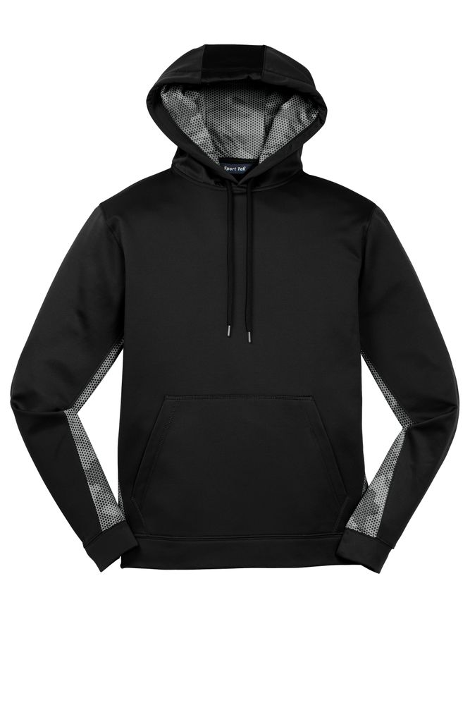 Sport-Tek Sport-Wick CamoHex Fleece Colorblock Hooded Pullover. ST239 primary image