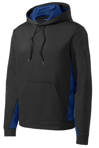 Sport-Tek Sport-Wick CamoHex Fleece Colorblock Hooded Pullover. ST239 image thumbnail