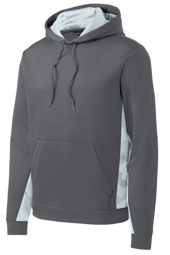 Sport-Tek Sport-Wick CamoHex Fleece Colorblock Hooded Pullover. ST239 image thumbnail