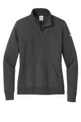 Image of Nike Women's Club Fleece Sleeve Swoosh 1/2-Zip NKDX6720