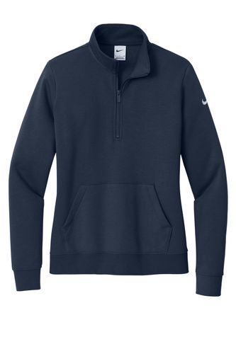 Nike Women's Club Fleece Sleeve Swoosh 1/2-Zip NKDX6720 image thumbnail
