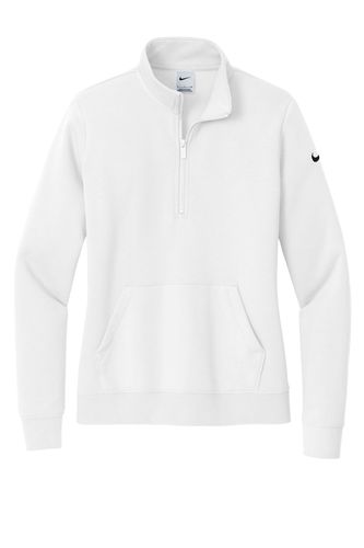 Nike Women's Club Fleece Sleeve Swoosh 1/2-Zip NKDX6720 image thumbnail