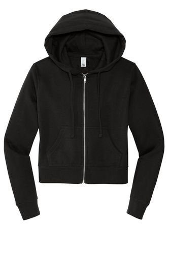 District Women's V.I.T. Fleece Full-Zip Hoodie DT6103 image thumbnail