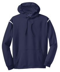 Image of Sport-Tek Tech Fleece Colorblock Hooded Sweatshirt. F246