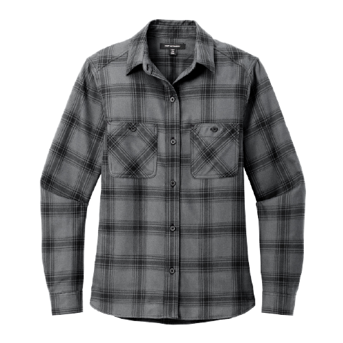 Camp Widjiwagan Ladies Plaid Flannel Shirt image thumbnail