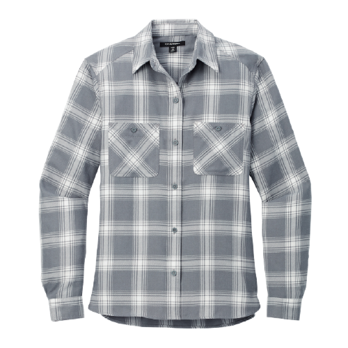 Camp Widjiwagan Ladies Plaid Flannel Shirt image thumbnail