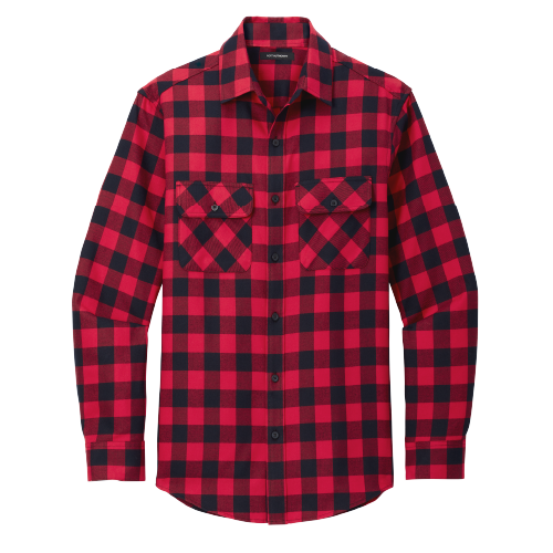 Day Camp Ihduhapi Mens Plaid Flannel Shirt image thumbnail