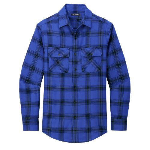 Day Camp Ihduhapi Mens Plaid Flannel Shirt image thumbnail
