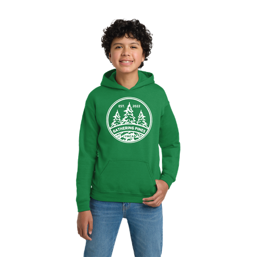 Day Camp Gathering Pines Youth Pullover Hooded Sweatshirt image thumbnail