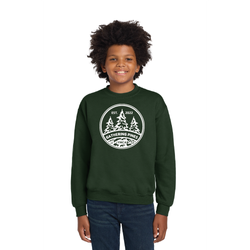 Image of Day Camp Gathering Pines Youth Crewneck Sweatshirt